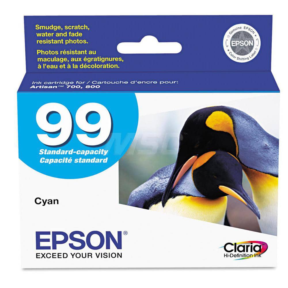 Epson - Office Machine Supplies & Accessories; Office Machine/Equipment Accessory Type: Ink Cartridge ; For Use With: Epson Artisan 700; 710; 725; 730; 800; 810; 835; 837 ; Color: Cyan