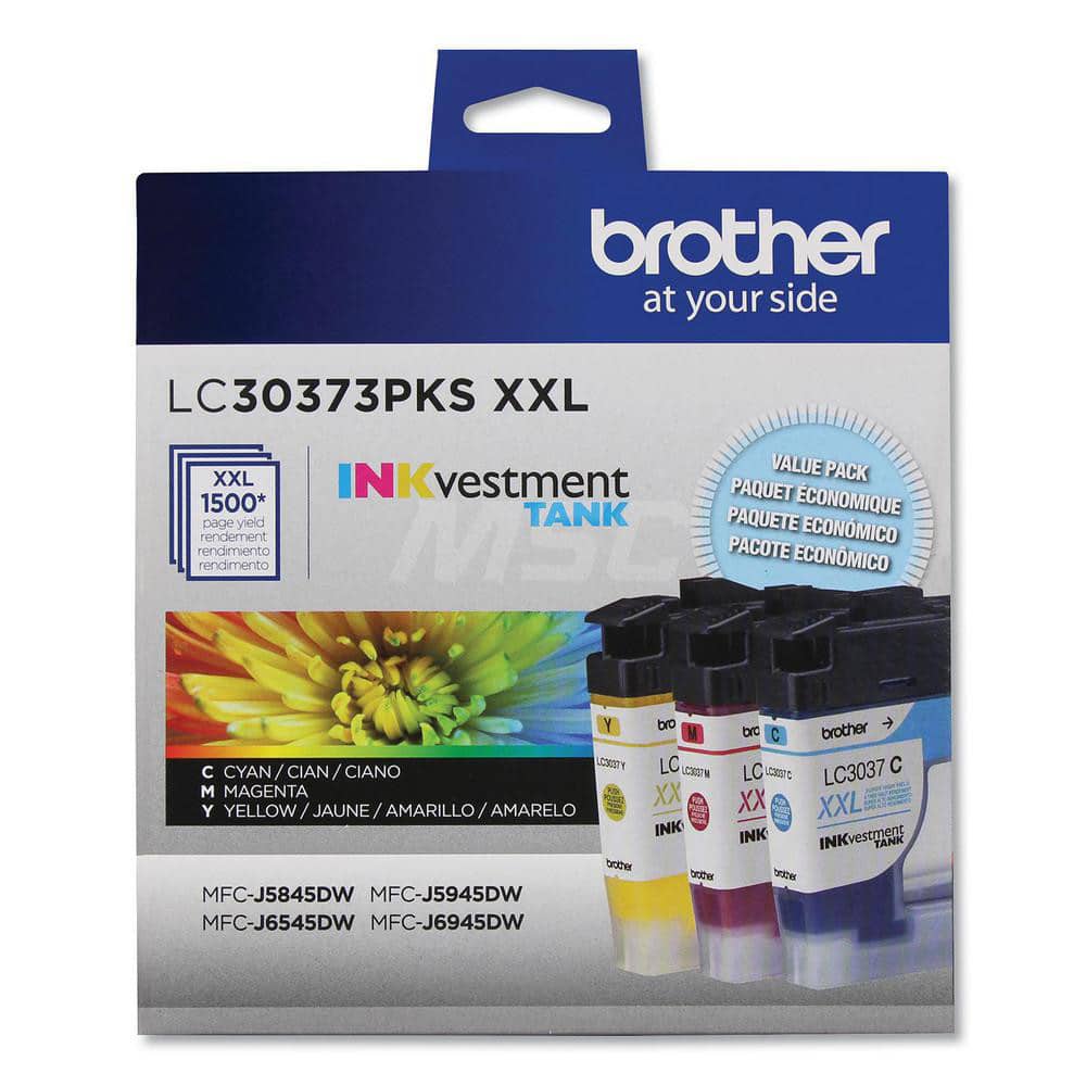 Brother - Office Machine Supplies & Accessories; Office Machine/Equipment Accessory Type: Ink Cartridge ; For Use With: MFC-J5845DW; MFC-J5845DW XL; MFC-J5945DW; MFC-J6545DW; MFC-J6545DW XL; MFC-J6945DW ; Color: Cyan; Magenta; Yellow - Exact Industrial Supply