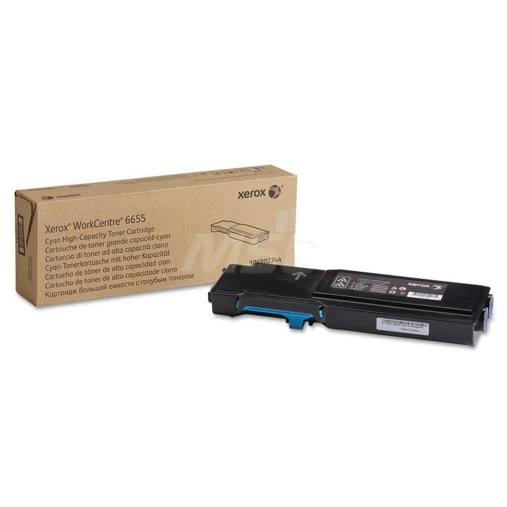 Xerox - Office Machine Supplies & Accessories; Office Machine/Equipment Accessory Type: Toner Cartridge ; For Use With: WorkCentre 6655; 6655i ; Color: Cyan - Exact Industrial Supply