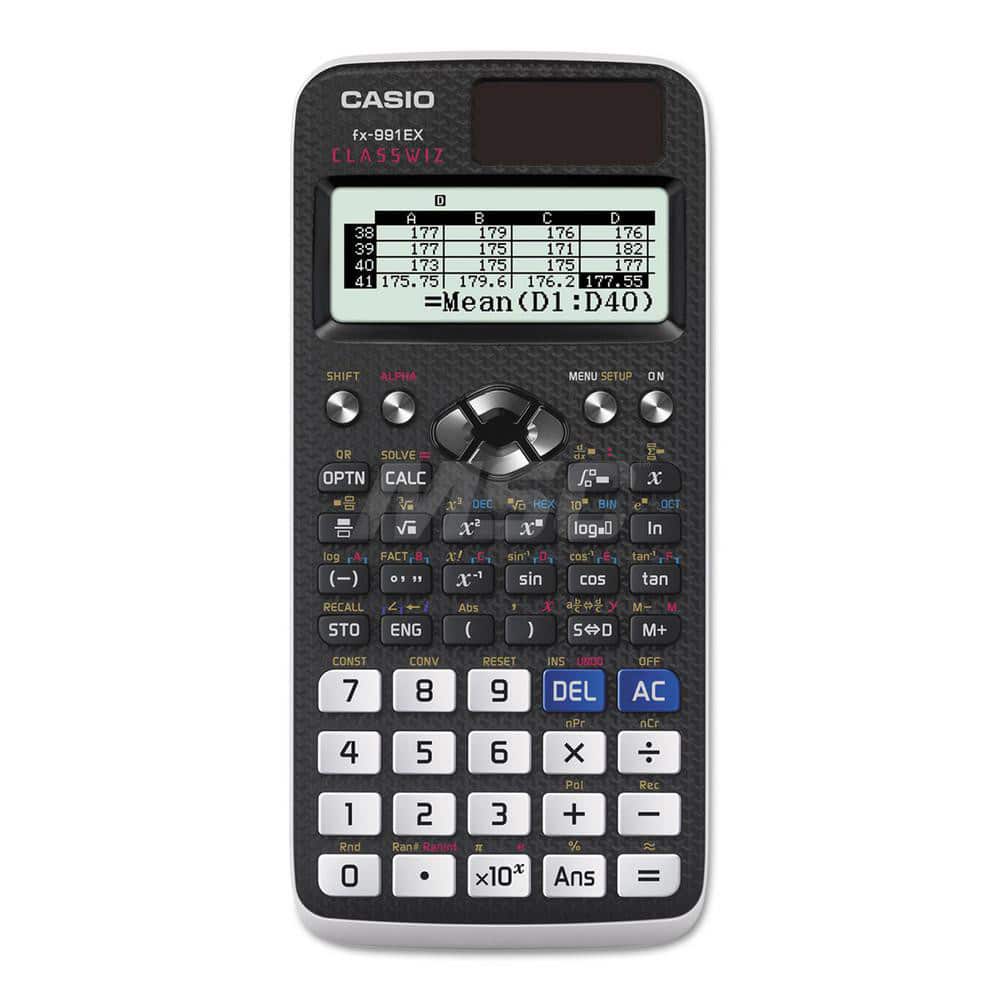 Casio - Calculators; Type: Scientific ; Type of Power: Battery; Solar ; Display Type: 15-Digit LCD ; Color: Black ; Display Size: 16 x 2 ; Width (Inch): 3