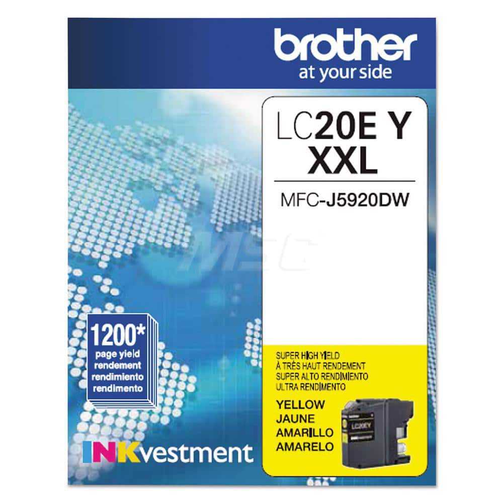 Brother - Office Machine Supplies & Accessories; Office Machine/Equipment Accessory Type: Ink Cartridge ; For Use With: MFC-J5920DW; MFC-J775DW; MFC-J775DW XL; MFC-J985DW; MFC-J985DW XL ; Color: Yellow - Exact Industrial Supply