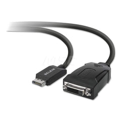 Belkin - Office Machine Supplies & Accessories; Office Machine/Equipment Accessory Type: Displayport To DVI Adapter ; For Use With: Laptops/Projectors ; Color: Black - Exact Industrial Supply