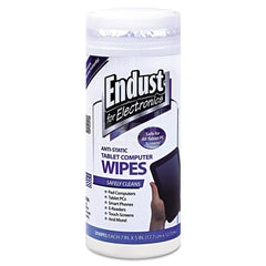 Endust - Office Machine Supplies & Accessories; Office Machine/Equipment Accessory Type: Cleaning Wipes ; For Use With: Computer; SmartPhone ; Color: White - Exact Industrial Supply