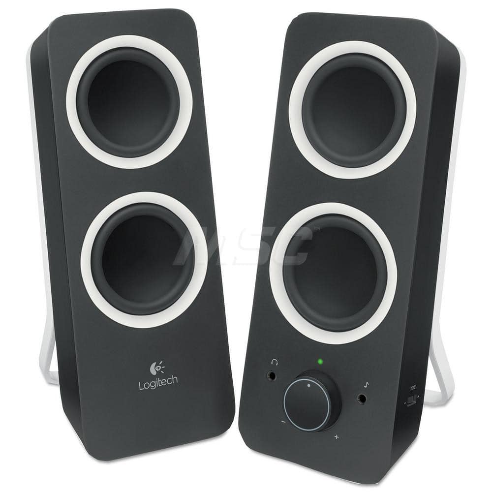 Logitech - Office Machine Supplies & Accessories; Office Machine/Equipment Accessory Type: Speakers ; For Use With: PC; Smartphone; Tablet or Laptop ; Color: Black - Exact Industrial Supply