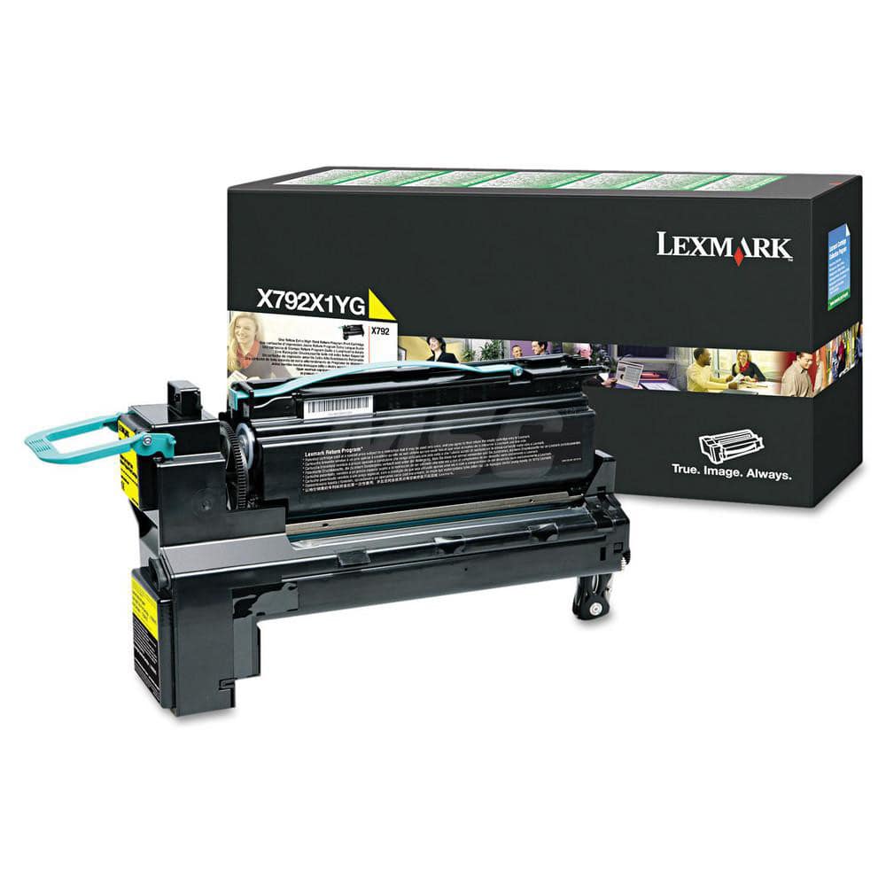Lexmark - Office Machine Supplies & Accessories; Office Machine/Equipment Accessory Type: Toner Cartridge ; For Use With: Lexmark X792de; X792dte; X792dtfe; X792dtpe ; Color: Yellow - Exact Industrial Supply