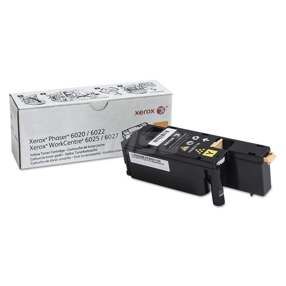 Xerox - Office Machine Supplies & Accessories; Office Machine/Equipment Accessory Type: Toner Cartridge ; For Use With: Phaser 6022; WorkCentre 6027 ; Color: Yellow - Exact Industrial Supply