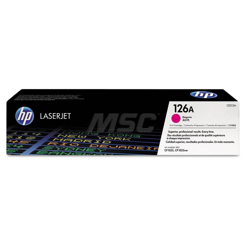 Hewlett-Packard - Office Machine Supplies & Accessories; Office Machine/Equipment Accessory Type: Toner Cartridge ; For Use With: HP TopShot LaserJet Pro M275; MFP M175nw; CP1025nw ; Color: Magenta - Exact Industrial Supply
