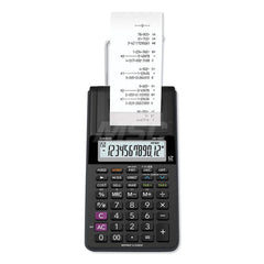 Casio - Calculators; Type: Desktop Calculator ; Type of Power: AC ; Display Type: 12-Digit LCD ; Color: Black ; Display Size: 12mm ; Width (Inch): 4