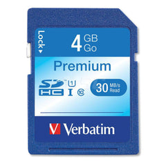Verbatim - Office Machine Supplies & Accessories; Office Machine/Equipment Accessory Type: Memory Card ; For Use With: Point-And-Shoot Mid Range Camera ; Storage Capacity: 4GB - Exact Industrial Supply