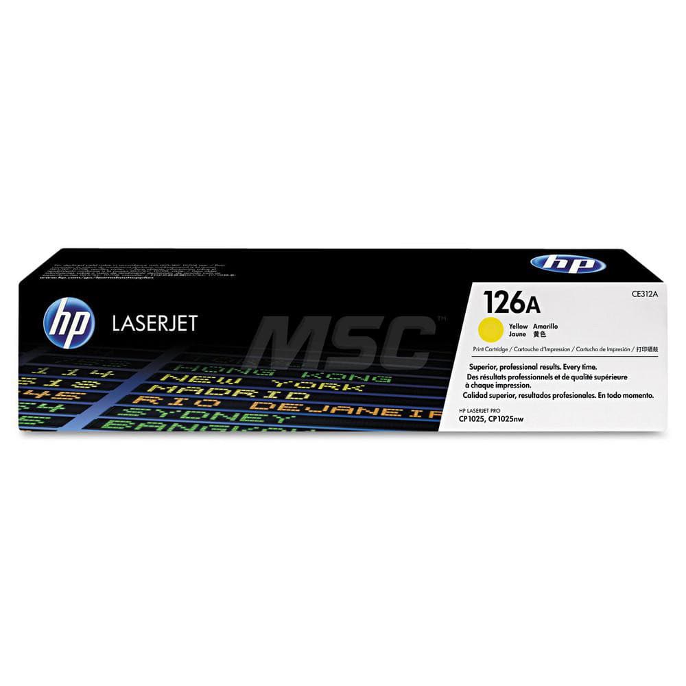 Hewlett-Packard - Office Machine Supplies & Accessories; Office Machine/Equipment Accessory Type: Toner Cartridge ; For Use With: HP LaserJet Pro 100 color MFP M175nw; M275 MFP; CP1025nw ; Color: Yellow - Exact Industrial Supply