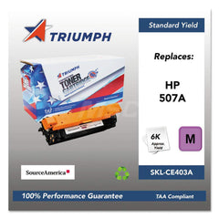 TRIUMPH - Office Machine Supplies & Accessories; Office Machine/Equipment Accessory Type: Toner Cartridge ; For Use With: HP Color LaserJet M551 Enterprise 500MFP; M570; M575 ; Color: Magenta - Exact Industrial Supply