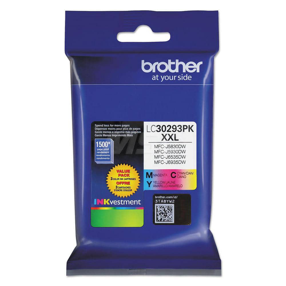 Brother - Office Machine Supplies & Accessories; Office Machine/Equipment Accessory Type: Ink Cartridge ; For Use With: MFC-J5830DW; MFC-J5830DW XL; MFC-J5930DW; MFC-J6535DW; MFC-J6535DW XL; MFC-J6935DW ; Color: Cyan; Magenta; Yellow