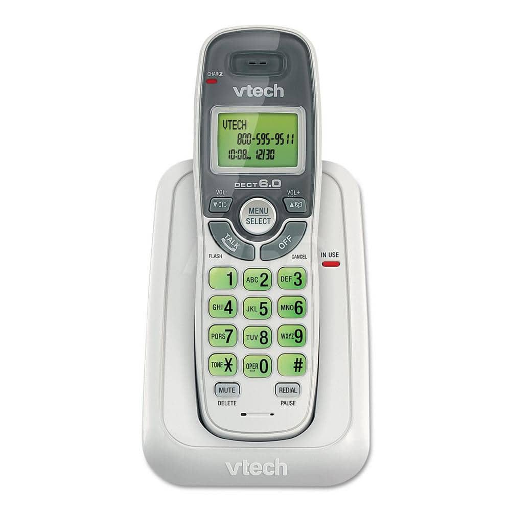 vtech - Office Machine Supplies & Accessories; Office Machine/Equipment Accessory Type: Cordless Phone ; For Use With: Office Use ; Color: White - Exact Industrial Supply