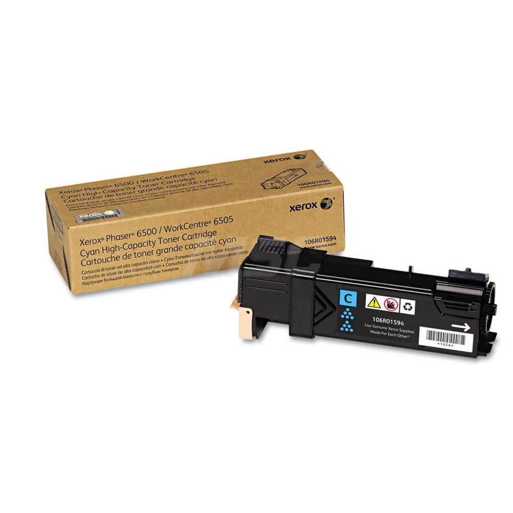 Xerox - Office Machine Supplies & Accessories; Office Machine/Equipment Accessory Type: Toner Cartridge ; For Use With: Phaser 6500; WorkCentre 6505 ; Color: Cyan - Exact Industrial Supply