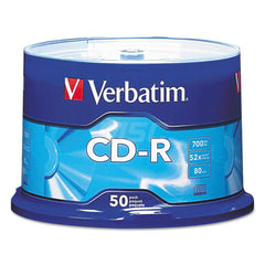 Verbatim - Office Machine Supplies & Accessories; Office Machine/Equipment Accessory Type: CD-R Discs ; For Use With: Office Use ; Storage Capacity: 700MB ; Color: Silver