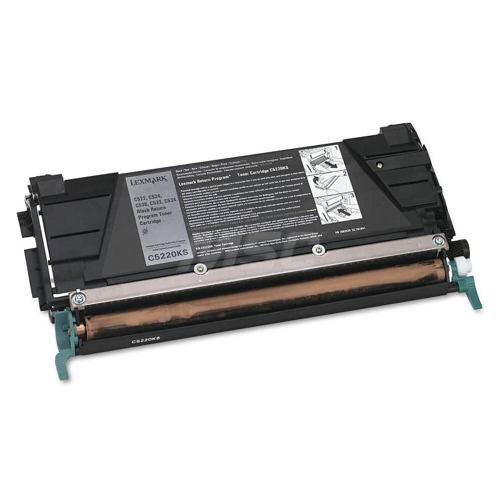 Lexmark - Office Machine Supplies & Accessories; Office Machine/Equipment Accessory Type: Toner Cartridge ; For Use With: Lexmark C522; C524; C532; C534 ; Color: Black - Exact Industrial Supply