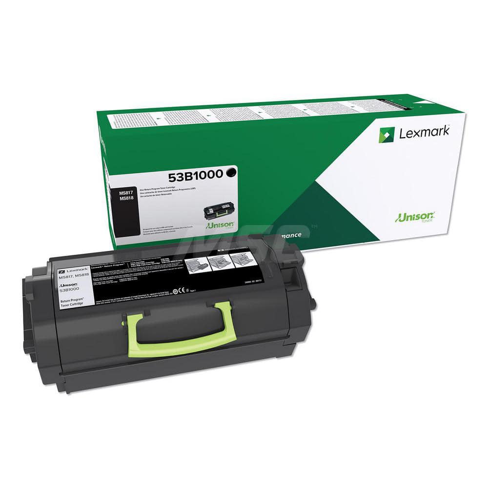 Lexmark - Office Machine Supplies & Accessories; Office Machine/Equipment Accessory Type: Toner Cartridge ; For Use With: Lexmark MS817n ; Color: Black - Exact Industrial Supply