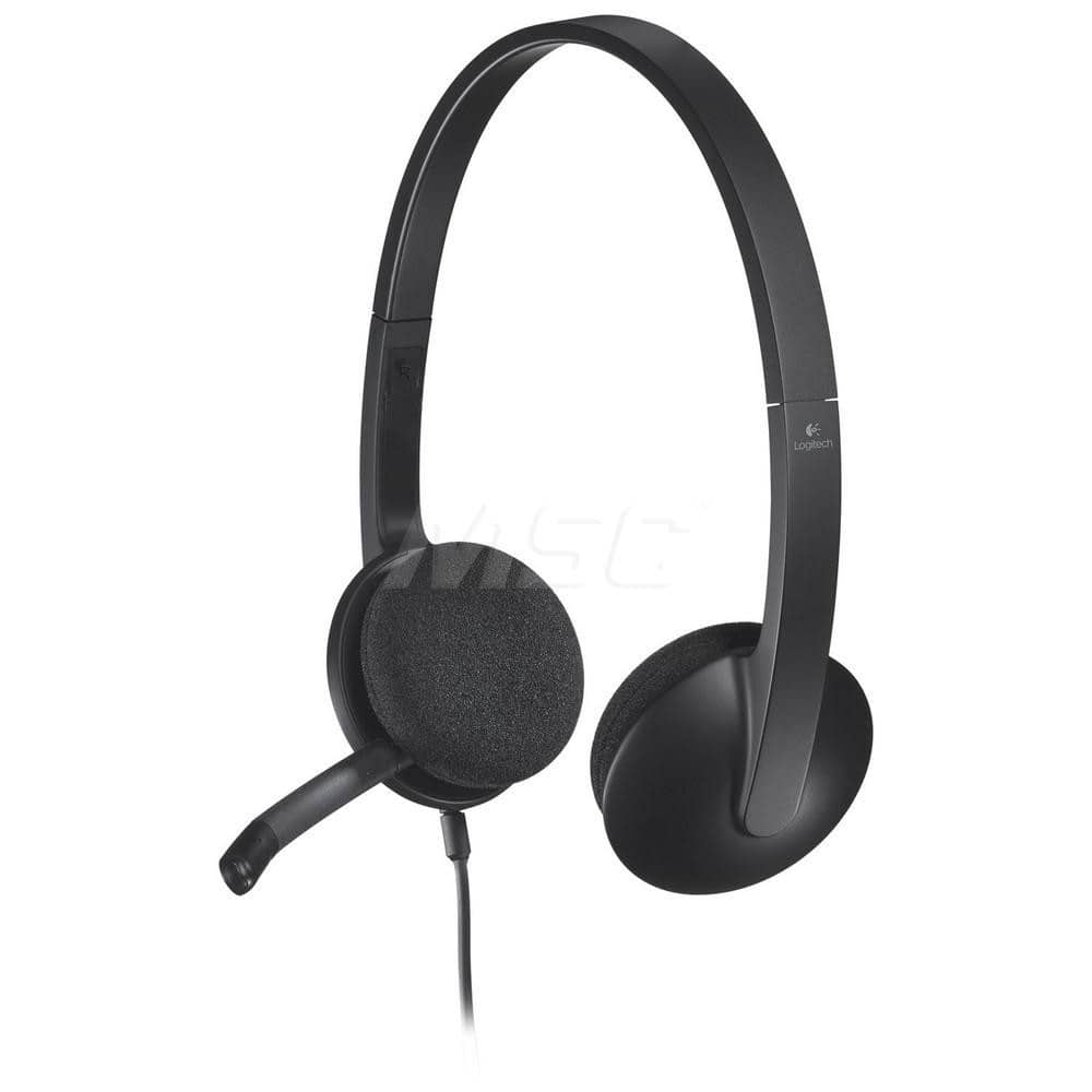 Logitech - Office Machine Supplies & Accessories; Office Machine/Equipment Accessory Type: Headphones ; For Use With: PC Calls & Music ; Color: Black