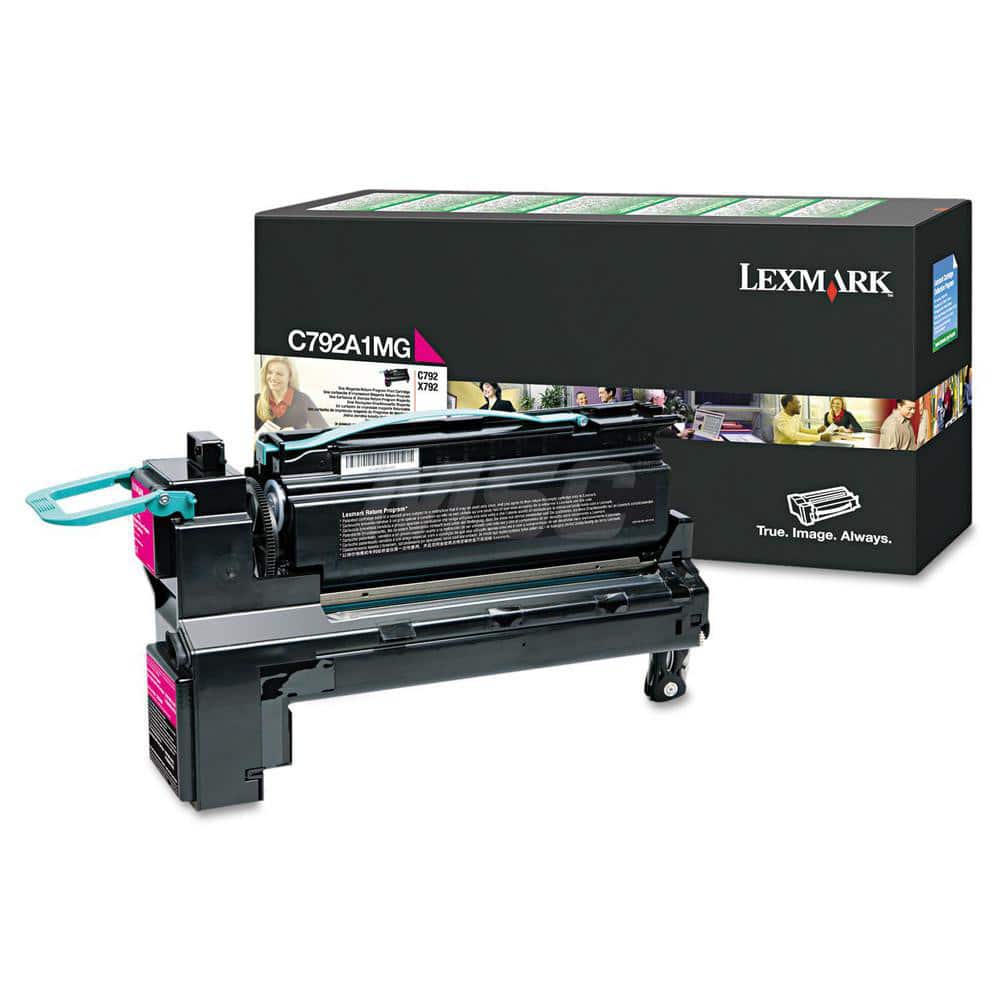 Lexmark - Office Machine Supplies & Accessories; Office Machine/Equipment Accessory Type: Toner Cartridge ; For Use With: Lexmark C792 Series ; Color: Magenta - Exact Industrial Supply
