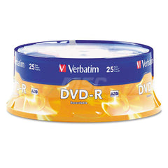 Verbatim - Office Machine Supplies & Accessories; Office Machine/Equipment Accessory Type: DVD+R Disc ; For Use With: 16X DVD-R Hardware; DVD-ROM Drives & DVD Video Players ; Color: Silver