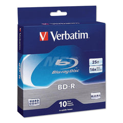 Verbatim - Office Machine Supplies & Accessories; Office Machine/Equipment Accessory Type: Blu-Ray Disc ; For Use With: Recorders; Players & Drives ; Color: White