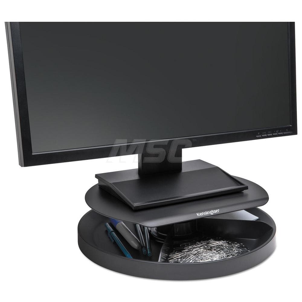 ACCO - Office Machine Supplies & Accessories; Office Machine/Equipment Accessory Type: Monitor Stand ; For Use With: Flat Panel (LCD) Monitors Up To 40 lb ; Color: Black - Exact Industrial Supply