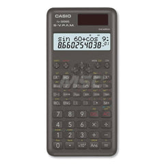 Casio - Calculators; Type: Scientific ; Type of Power: Battery; Solar ; Display Type: 12-Digit LCD ; Color: Black ; Display Size: 4mm ; Number of Functions: 229 - Exact Industrial Supply