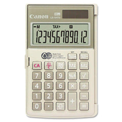 Canon - Calculators; Type: Handheld ; Type of Power: Battery; Solar ; Display Type: 12-Digit LCD ; Color: Off-White ; Display Size: 13.1mm ; Width (Inch): 3-5/64