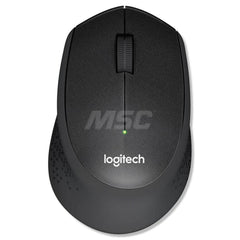 Logitech - Office Machine Supplies & Accessories; Office Machine/Equipment Accessory Type: Silent Plus Mouse ; For Use With: Computer ; Contents: Nano receiver; 1 AA Battery (Pre-Installed); User Documentation ; Color: Black - Exact Industrial Supply