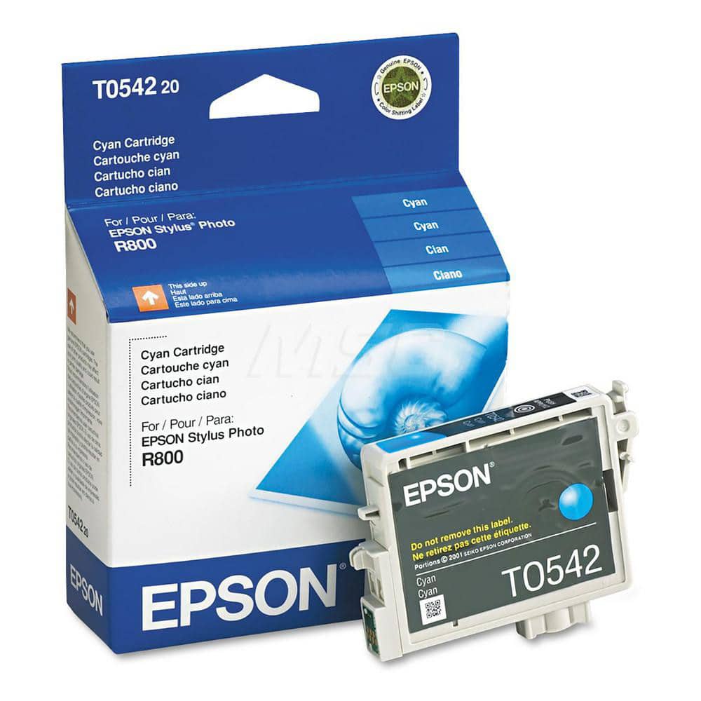 Epson - Office Machine Supplies & Accessories; Office Machine/Equipment Accessory Type: Ink Cartridge ; For Use With: Epson Stylus Photo R800; R1800 ; Color: Cyan