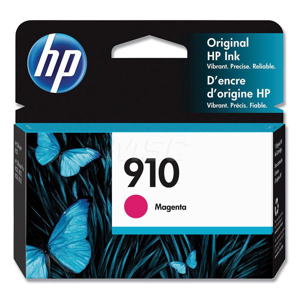 Hewlett-Packard - Office Machine Supplies & Accessories; Office Machine/Equipment Accessory Type: Ink Cartridge ; For Use With: HP OfficeJet Pro 8025 (1KR57A#B1H); 8035 (5LJ23A#B1H); 8035 (4KJ65A#B1H); 8035 (3UC66A#B1H) ; Color: Magenta - Exact Industrial Supply