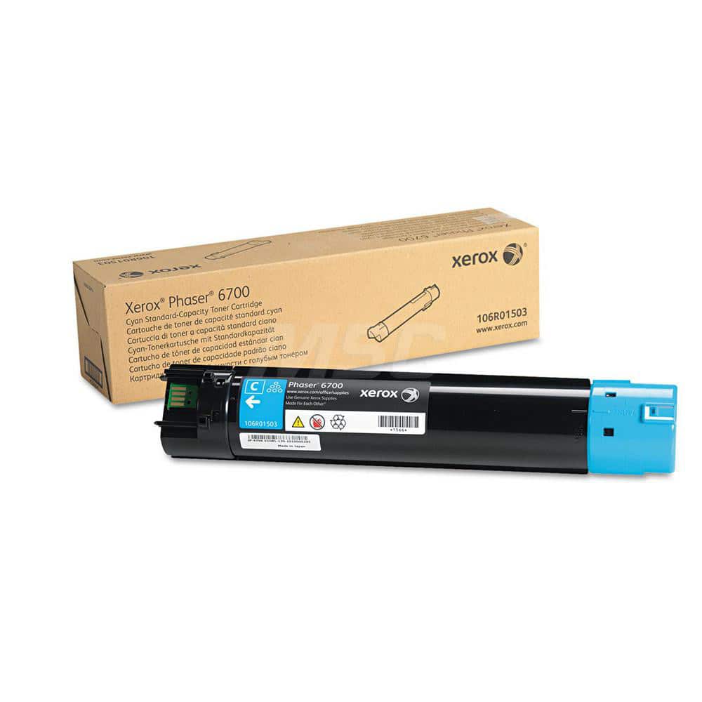 Xerox - Office Machine Supplies & Accessories; Office Machine/Equipment Accessory Type: Toner Cartridge ; For Use With: Phaser 6700 ; Color: Cyan - Exact Industrial Supply