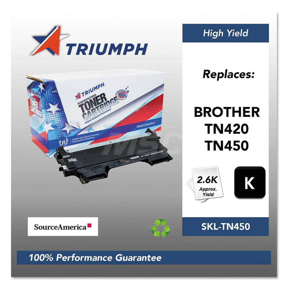 TRIUMPH - Office Machine Supplies & Accessories; Office Machine/Equipment Accessory Type: Toner Cartridge ; For Use With: Brother DCP-7060D; 7065DN; HL-2220; 2230; 2240; 2240D; 2270DW; 2280DW; MFC-7360N; 7460DN; 7860DW ; Color: Black