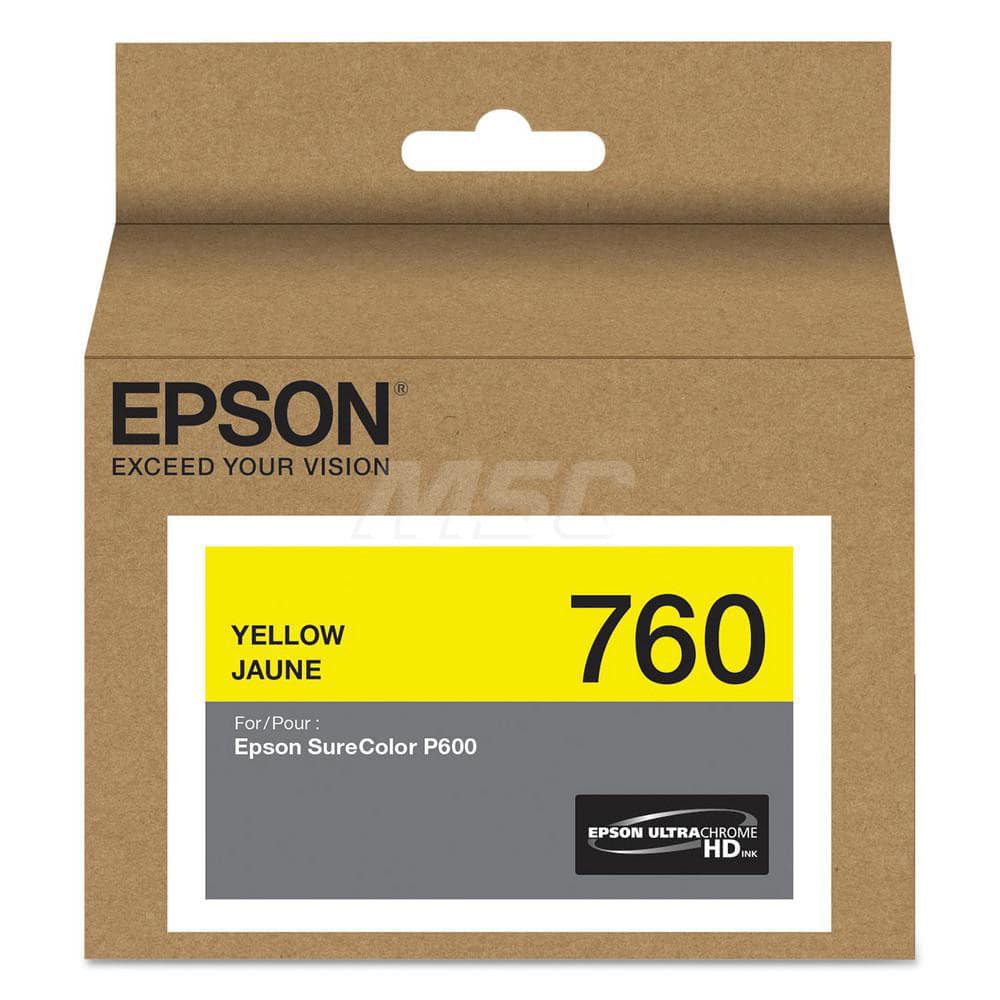 Epson - Office Machine Supplies & Accessories; Office Machine/Equipment Accessory Type: Ink Cartridge ; For Use With: Epson SureColor P600 ; Color: Yellow