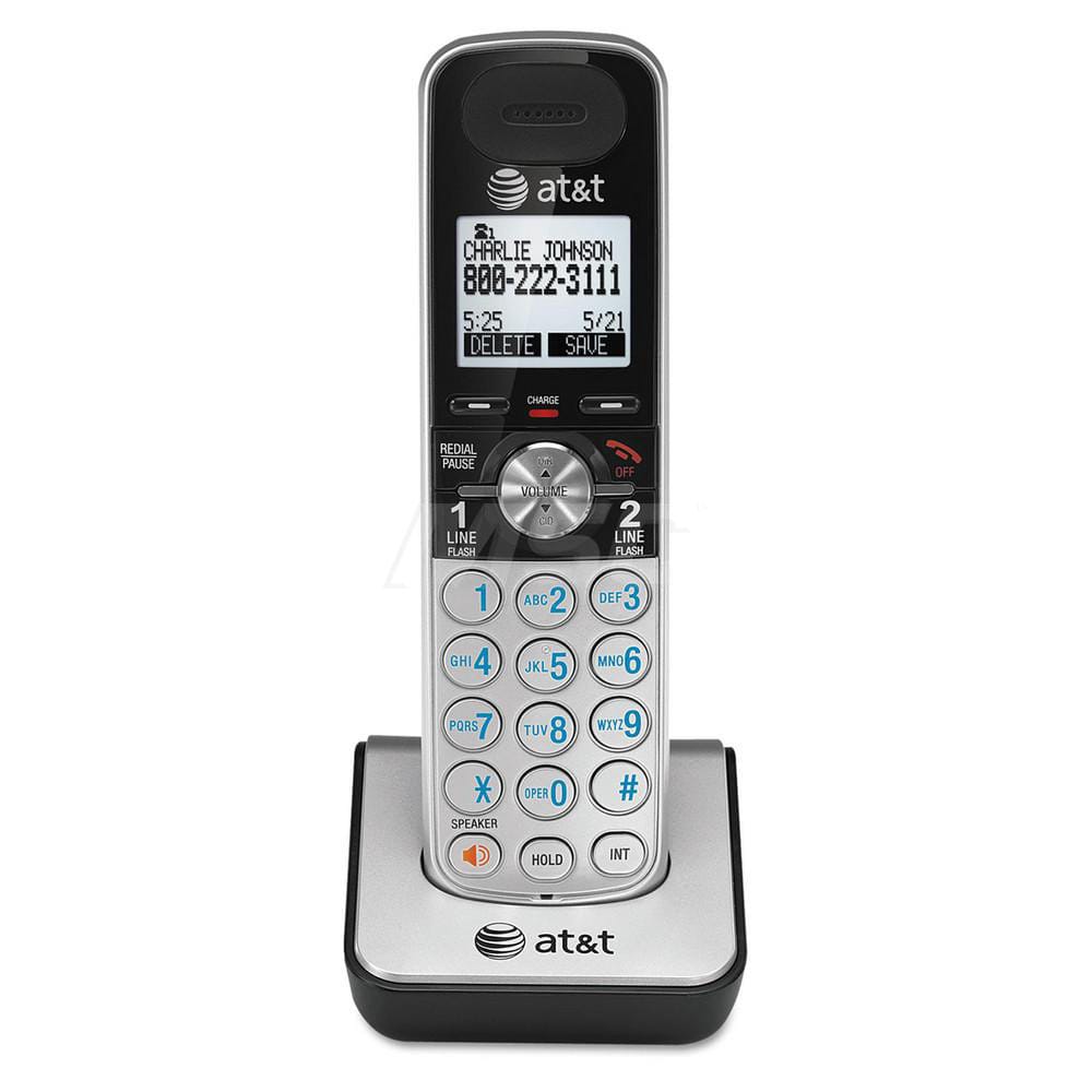 vtech - Office Machine Supplies & Accessories; Office Machine/Equipment Accessory Type: Handset ; For Use With: AT&T TL88102 ; Contents: Battery Compartment Cover; Battery for Cordless Handset; Quick Start Guide ; Color: Silver; Black - Exact Industrial Supply