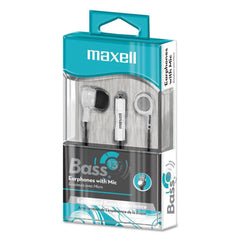 Maxell - Office Machine Supplies & Accessories; Office Machine/Equipment Accessory Type: Earbuds ; For Use With: Laptops; Mobile Devices; Tablets ; Color: White