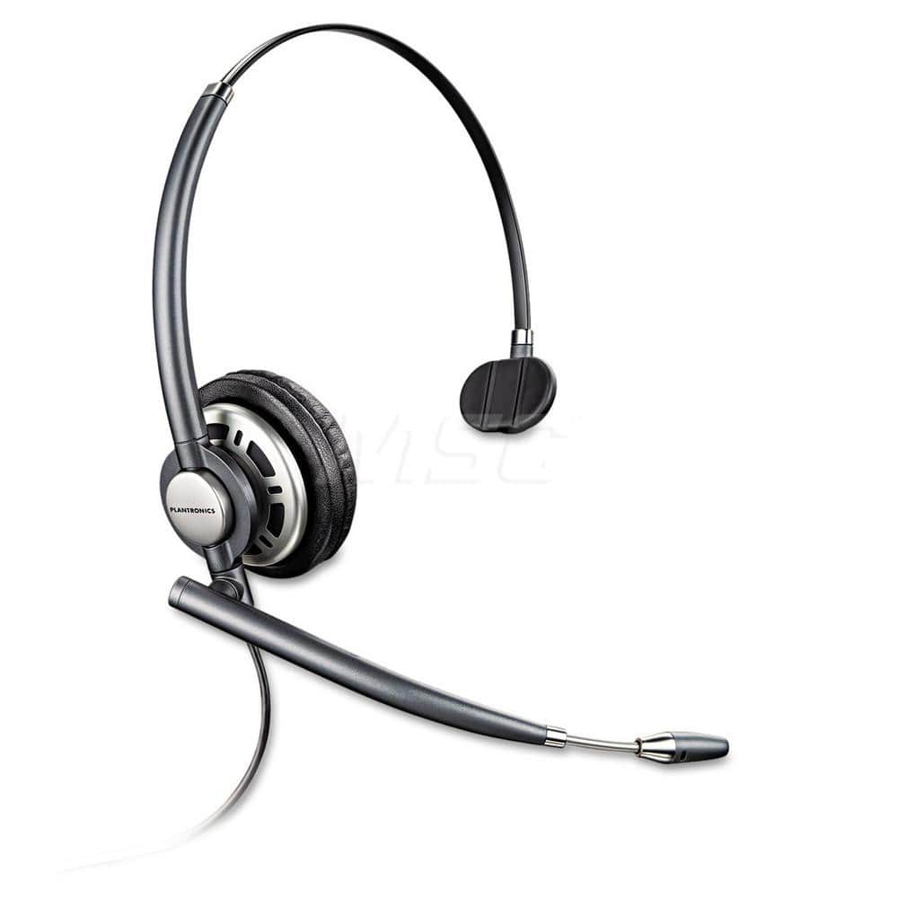 Plantronics - Office Machine Supplies & Accessories; Office Machine/Equipment Accessory Type: Headphones ; For Use With: PC Or Desk Phone With Poly Audio Processors Or Cables ; Contents: Headset; User Guide ; Color: Black - Exact Industrial Supply