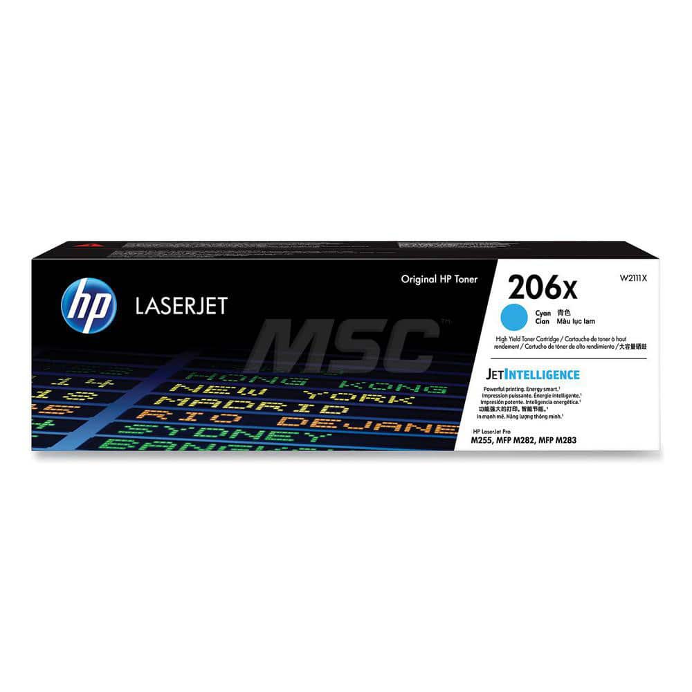 Hewlett-Packard - Office Machine Supplies & Accessories; Office Machine/Equipment Accessory Type: Toner Cartridge ; For Use With: HP Color Laserjet Pro M255dw (7KW64A#BGJ); MFP M283fdw (7KW75A#BGJ) ; Color: Cyan - Exact Industrial Supply