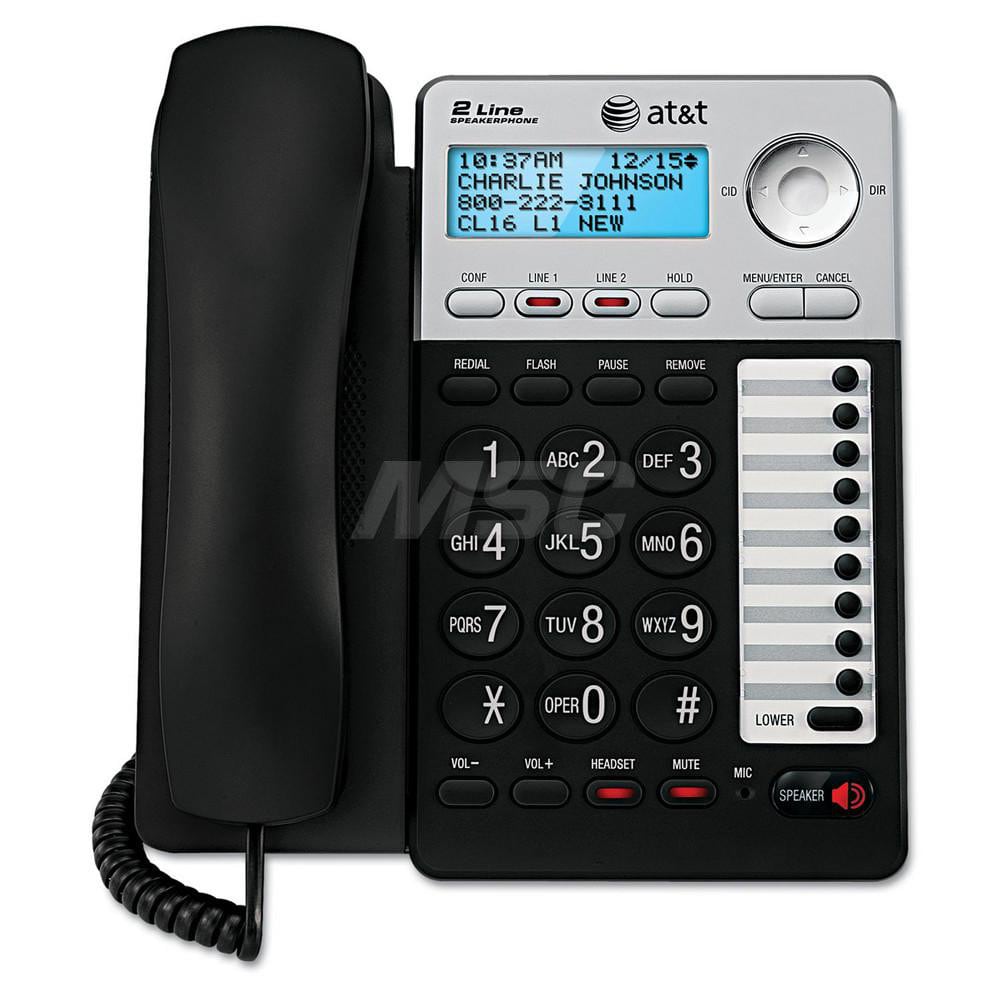 vtech - Office Machine Supplies & Accessories; Office Machine/Equipment Accessory Type: Speakerphone ; For Use With: Office Use ; Contents: (2) Line Cords; Handset Cord; Power Supply ; Color: Black; Silver
