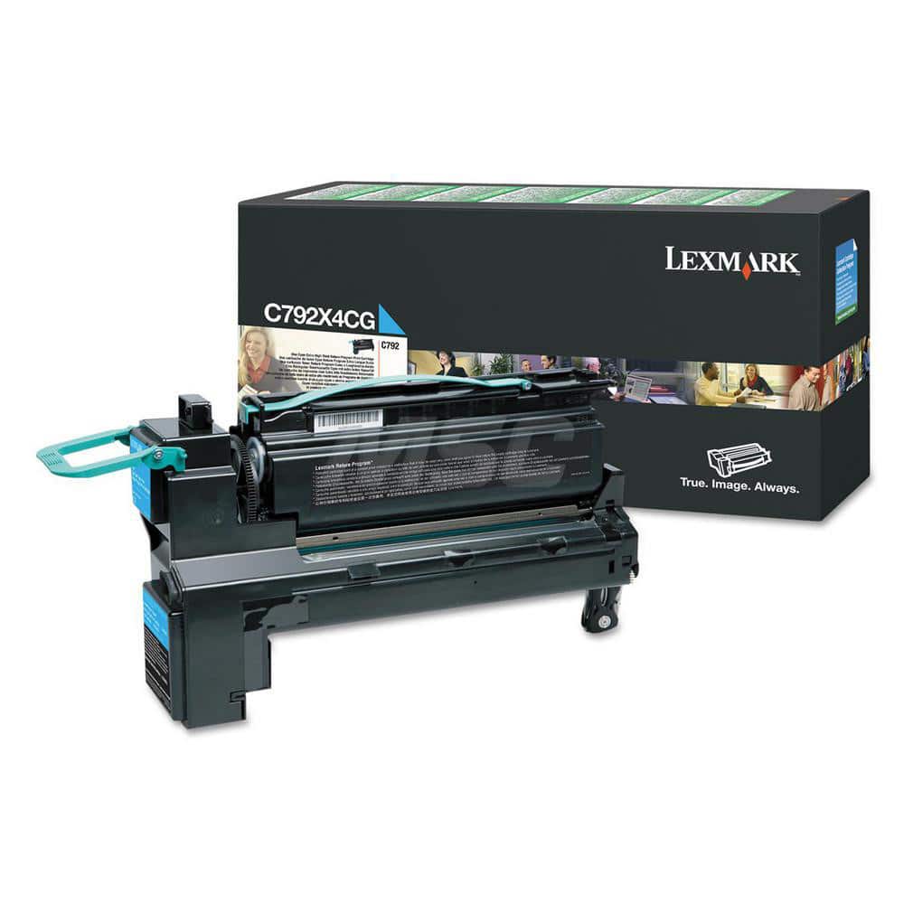 Lexmark - Office Machine Supplies & Accessories; Office Machine/Equipment Accessory Type: Toner Cartridge ; For Use With: Lexmark C792E; C792DE; C792DHE; C792DTE ; Color: Cyan