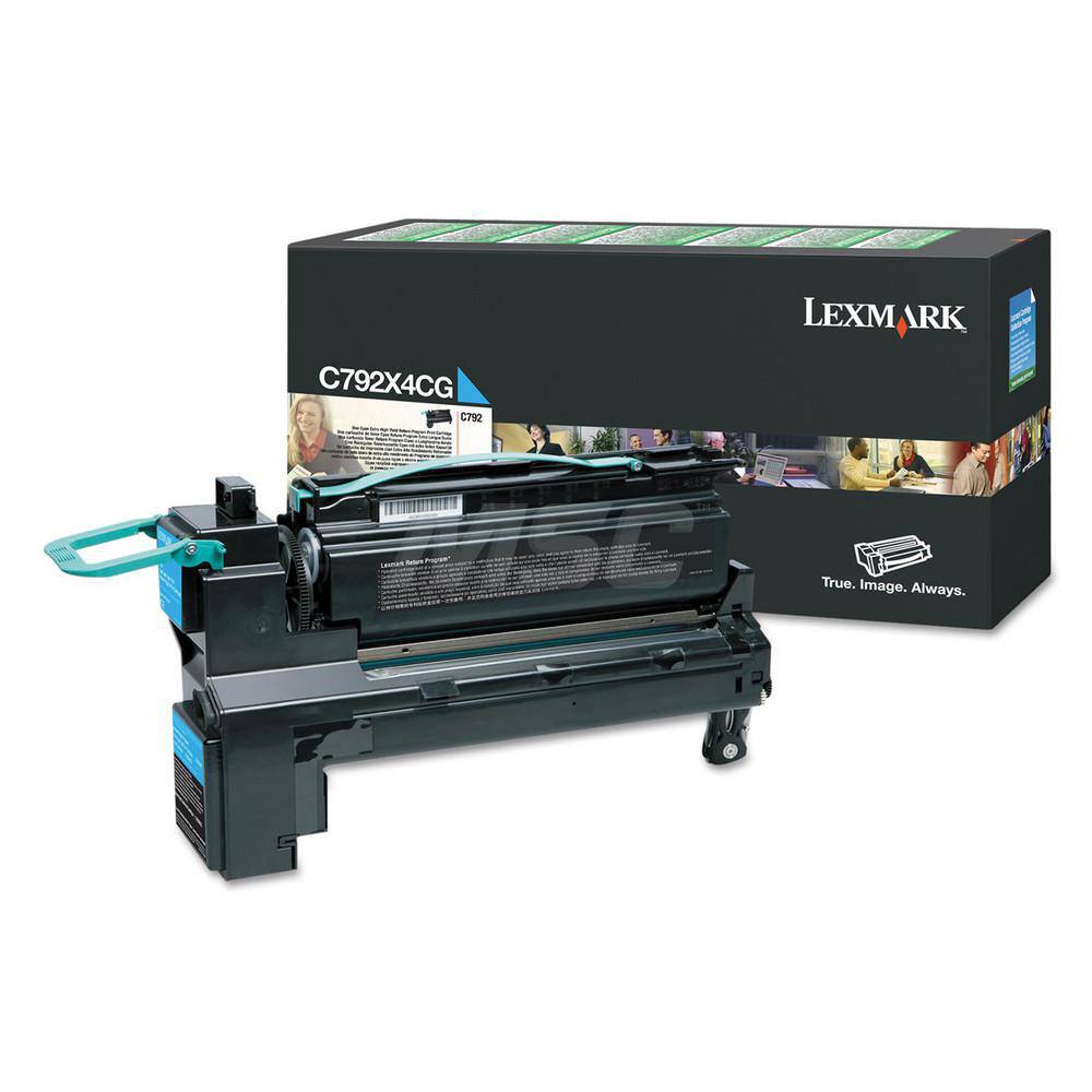 Lexmark - Office Machine Supplies & Accessories; Office Machine/Equipment Accessory Type: Toner Cartridge ; For Use With: Lexmark C792E; C792DE; C792DHE; C792DTE ; Color: Cyan - Exact Industrial Supply