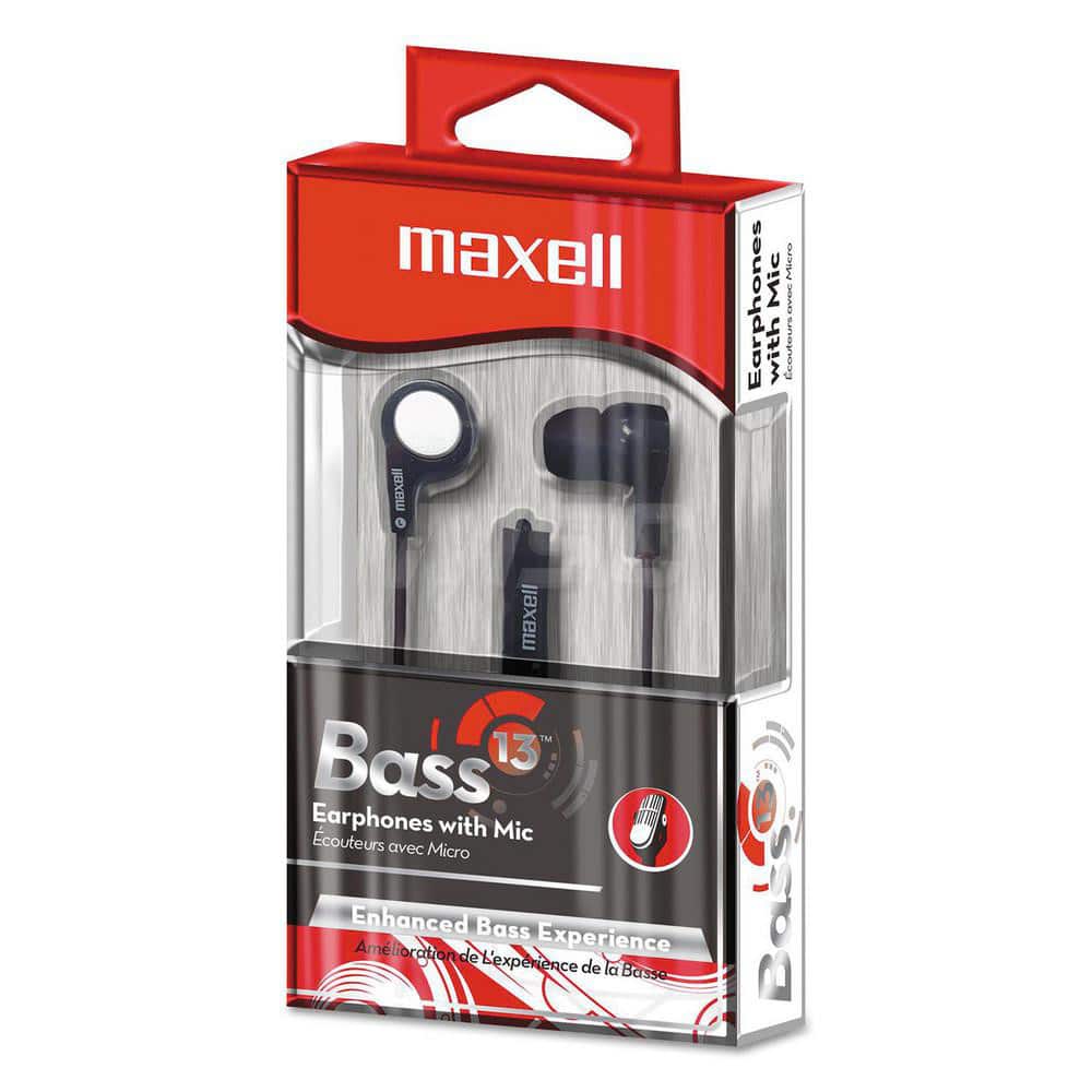 Maxell - Office Machine Supplies & Accessories; Office Machine/Equipment Accessory Type: Earbuds ; For Use With: Laptops; Mobile Devices; Tablets ; Color: Black - Exact Industrial Supply
