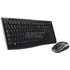 Logitech - Office Machine Supplies & Accessories; Office Machine/Equipment Accessory Type: Keyboard & Mouse Combo ; For Use With: Windows XP; Vista; 7; 8; 10 Operating Systems ; Contents: (1) AA Battery (Mouse); (2) AAA Batteries (Keyboard); USB Receiver - Exact Industrial Supply