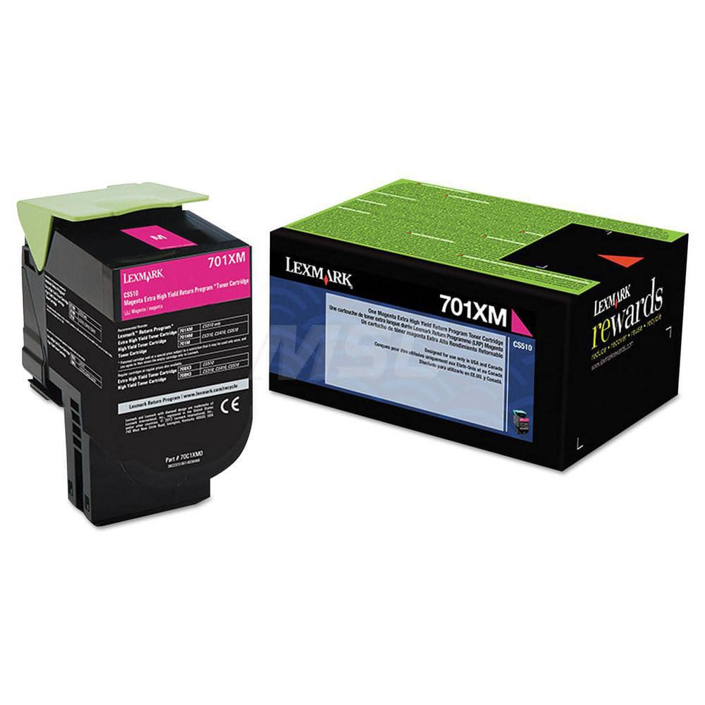 Lexmark - Office Machine Supplies & Accessories; Office Machine/Equipment Accessory Type: Toner Cartridge ; For Use With: Lexmark CS510 ; Color: Magenta - Exact Industrial Supply