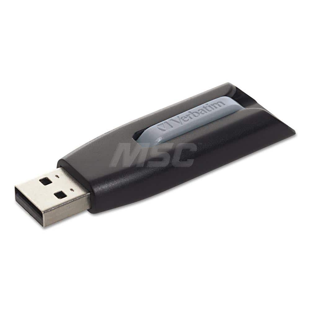 Verbatim - Office Machine Supplies & Accessories; Office Machine/Equipment Accessory Type: Flash Drive ; For Use With: Linux 2.4 & Later; Mac OS X 10.4 & Later; Windows XP; Vista; 7; 8; 10 ; Color: Black; Gray