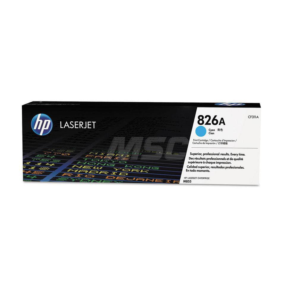 Hewlett-Packard - Office Machine Supplies & Accessories; Office Machine/Equipment Accessory Type: Toner Cartridge ; For Use With: HP Color LaserJet Enterprise M855dn ; Color: Cyan