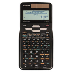 Victor - Calculators; Type: Scientific ; Type of Power: Battery; Solar ; Display Type: 16-Digit LCD ; Color: Black with Silver Accent ; Display Size: 4mm ; Number of Functions: 640 - Exact Industrial Supply