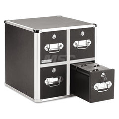 Vaultz - Office Machine Supplies & Accessories; Office Machine/Equipment Accessory Type: CD File Cabinet ; For Use With: Office Use ; Color: Black