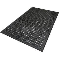 M + A Matting - Anti-Fatigue Matting; Dry or Wet Environment: Dry ; Length (Feet): 5.000 ; Width (Inch): 36 ; Width (Feet): 3.00 ; Thickness (Inch): 3/8 ; Surface Pattern: Raised Bars - Exact Industrial Supply