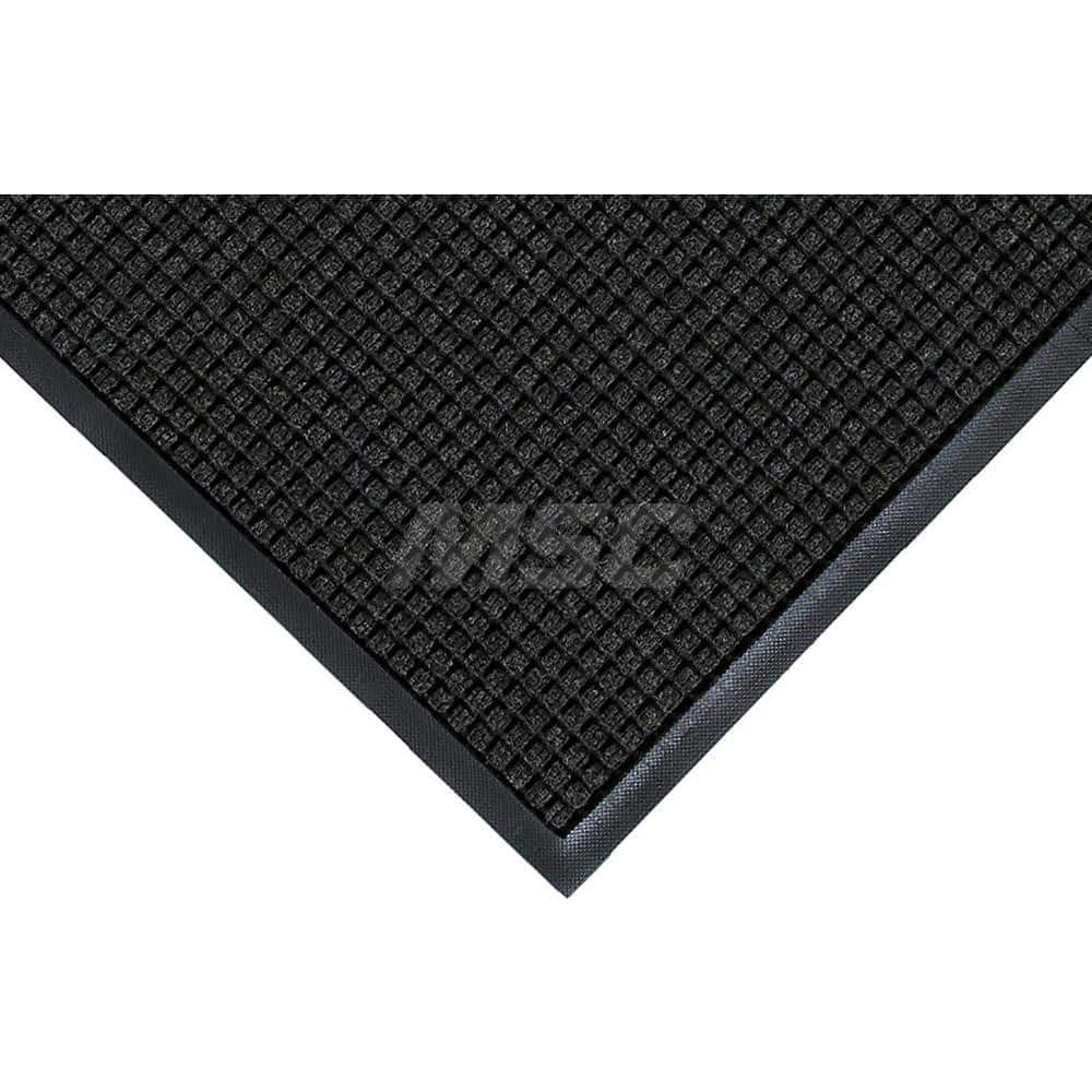 M + A Matting - Entrance Matting; Indoor or Outdoor: Indoor & Outdoor ; Traffic Type: Heavy/High Traffic ; Surface Material: Solution Dyed PET ; Base Material: SBR Rubber ; Surface Pattern: Raised Waffle ; Color: Charcoal - Exact Industrial Supply